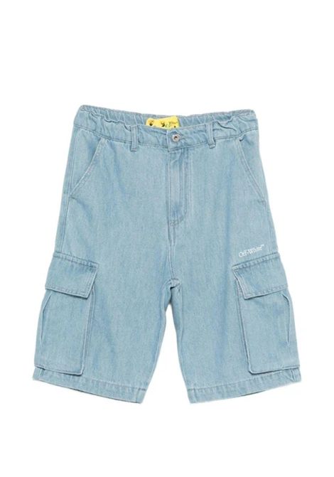 Bermuda con tasconi OFF WHITE KIDS | OBYC002S26DEN001423